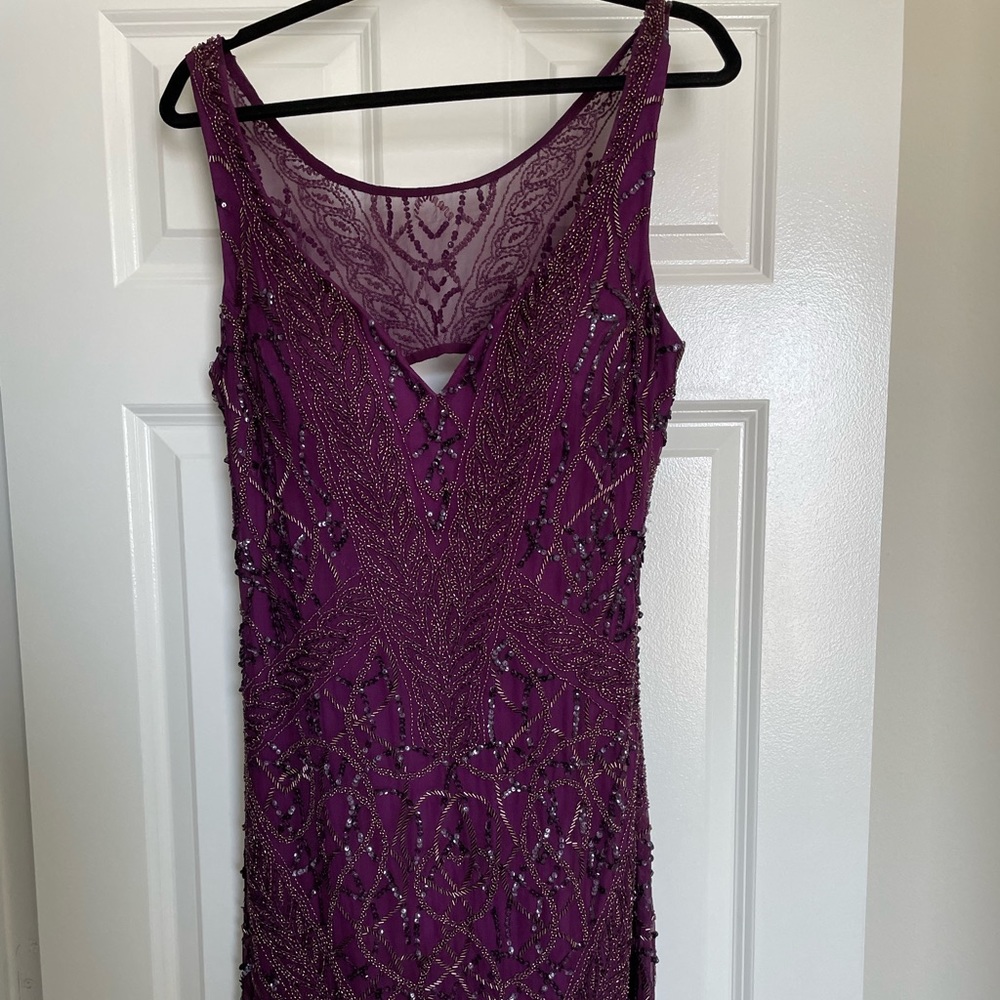 Short Plum Scala Dress
